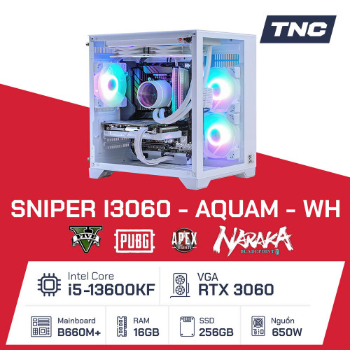 pc gaming màu trắng